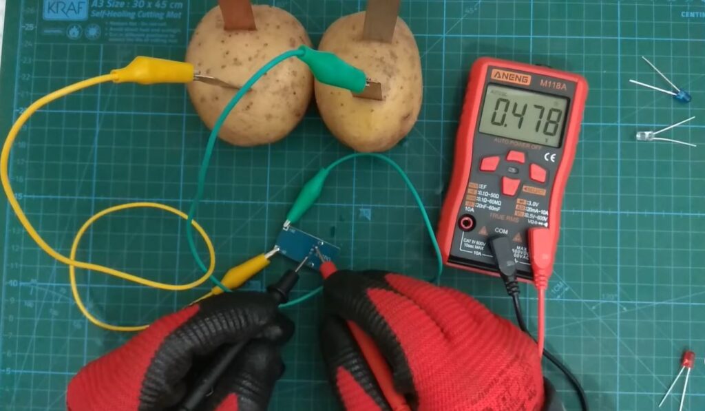 electricity from potatoes experiment
