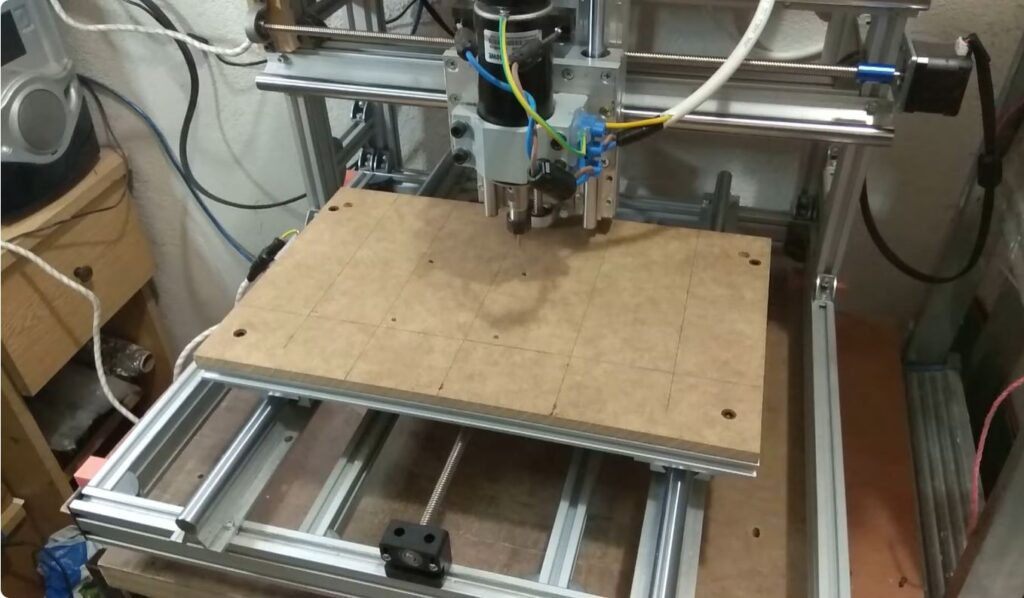 DIY CNC machine assembly