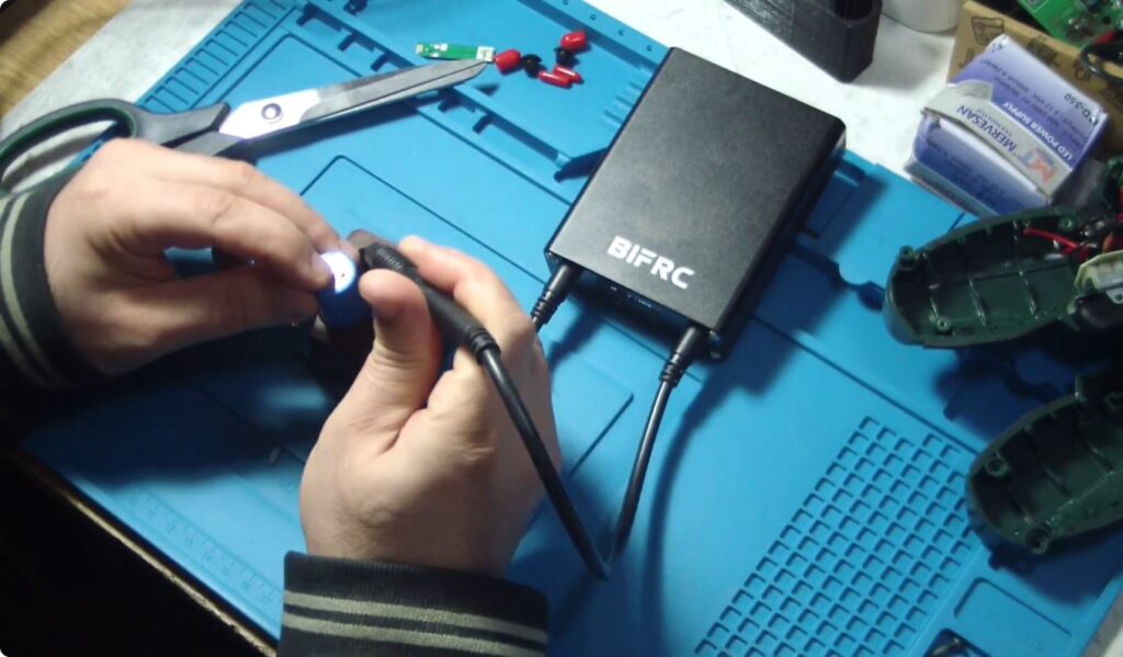 3.7V lithium battery replacement inside screwdriver