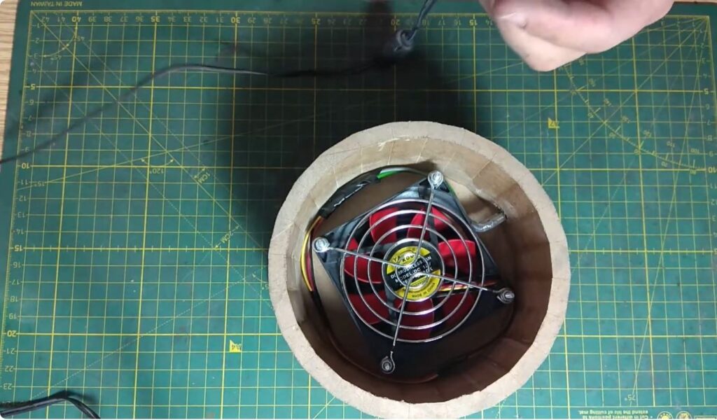 Homemade soldering fume extractor