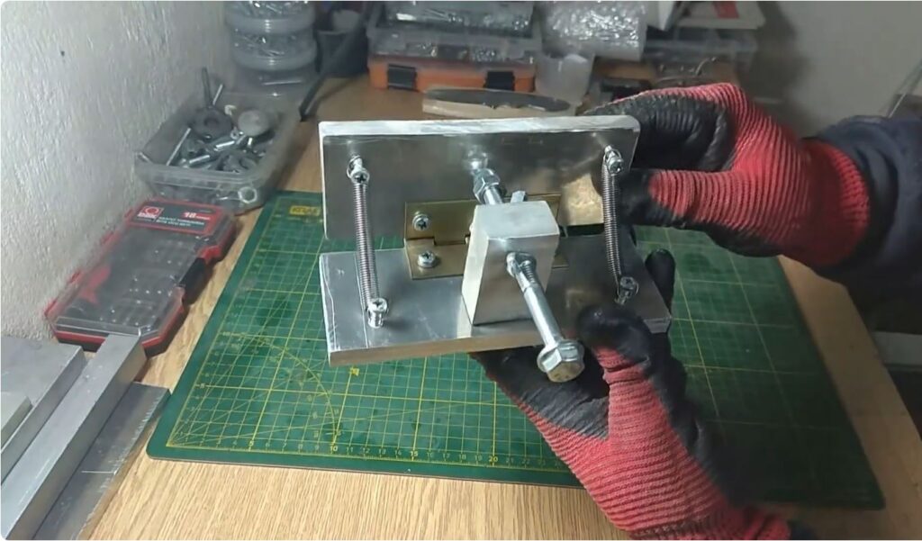 DIY Angled Knife Sharpening Jig setup