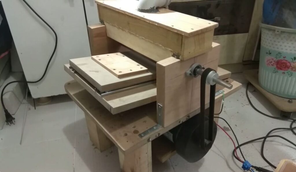 DIY drum sander setup