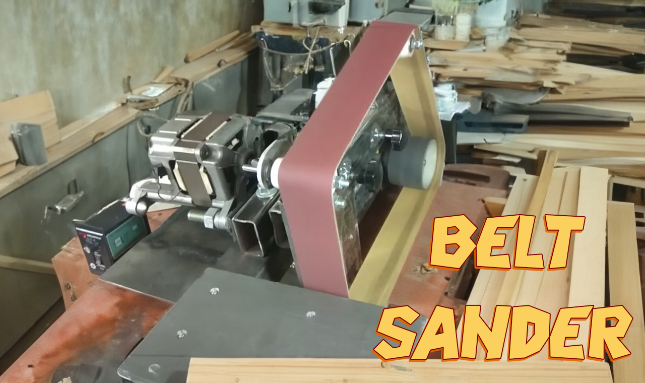 Variable Speed Belt Sander from Washing Machine Motor Beykana