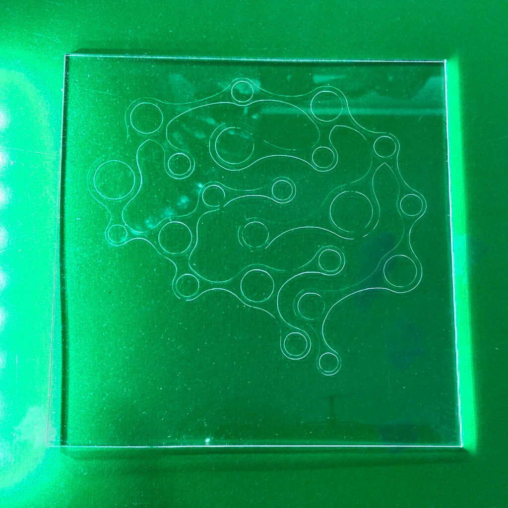 DIY CNC plexiglass engraving