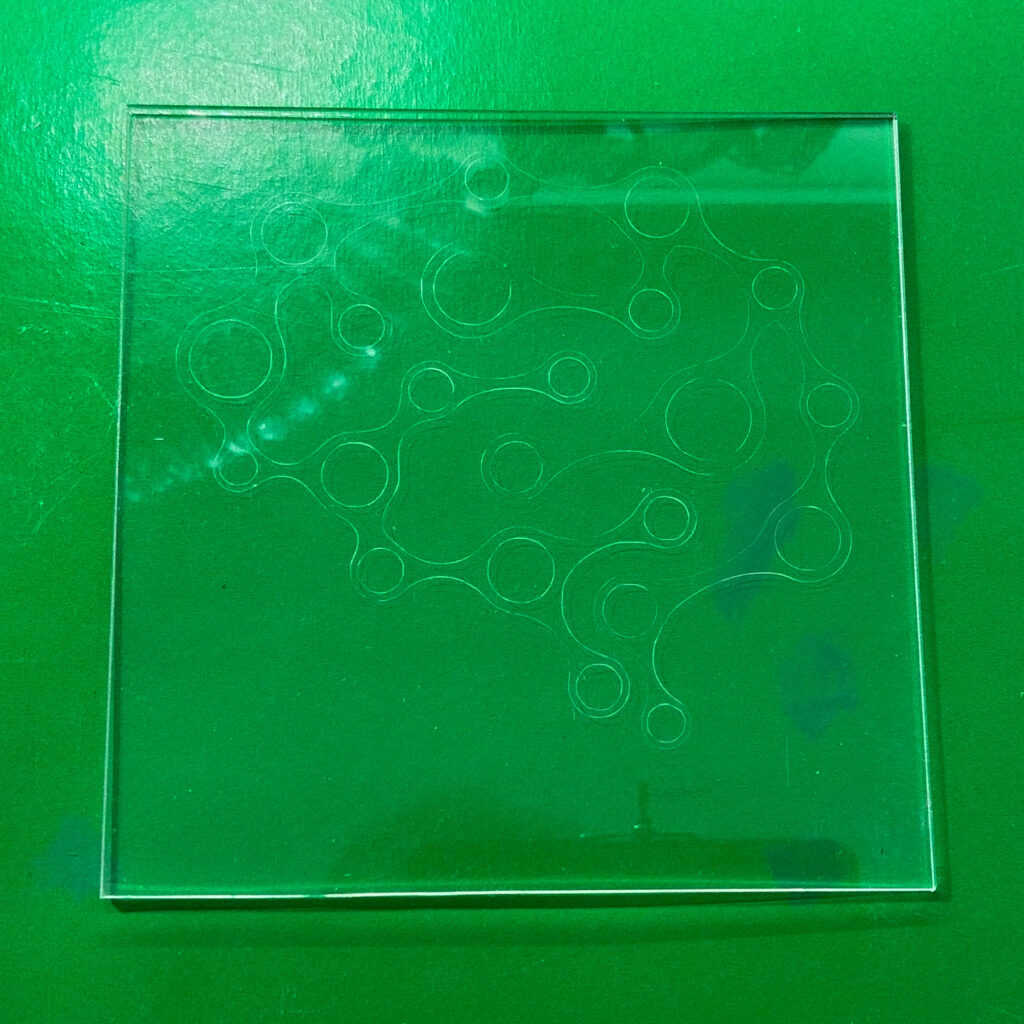 plexiglass CNC engraving process