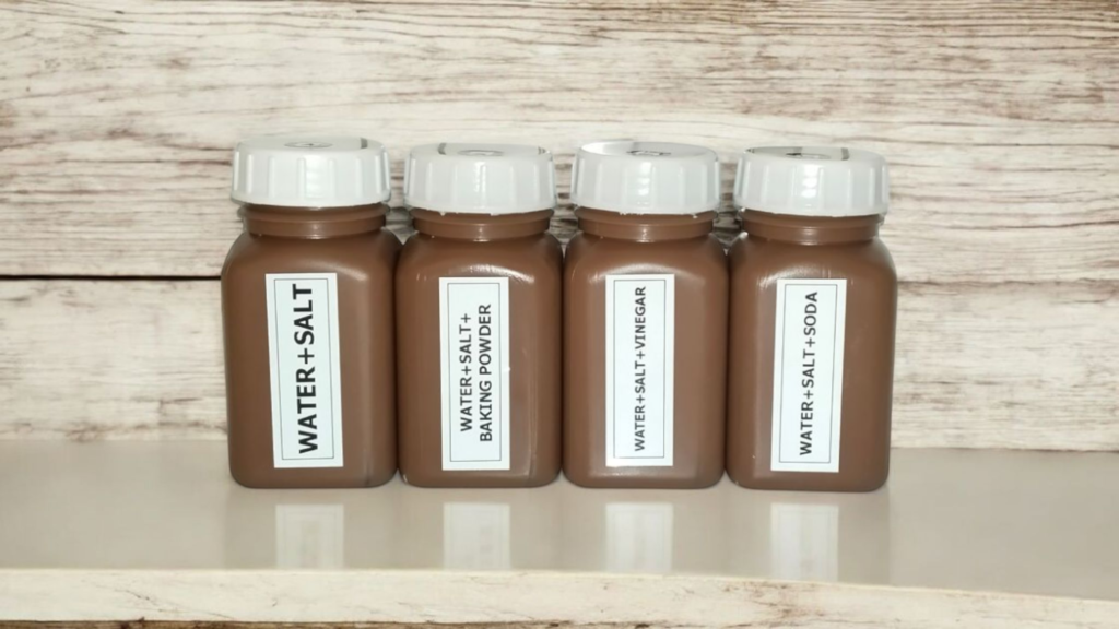 DIY metal marking solution setup