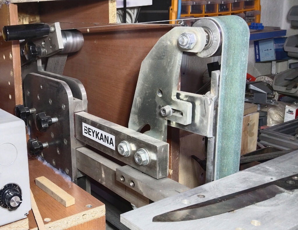 treadmill motor belt grinder DIY build