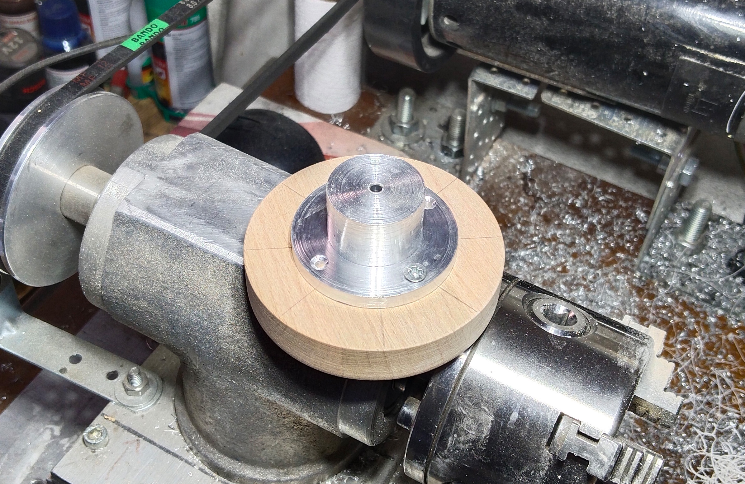 Custom Aluminum Mini Faceplate for Mini Lathe